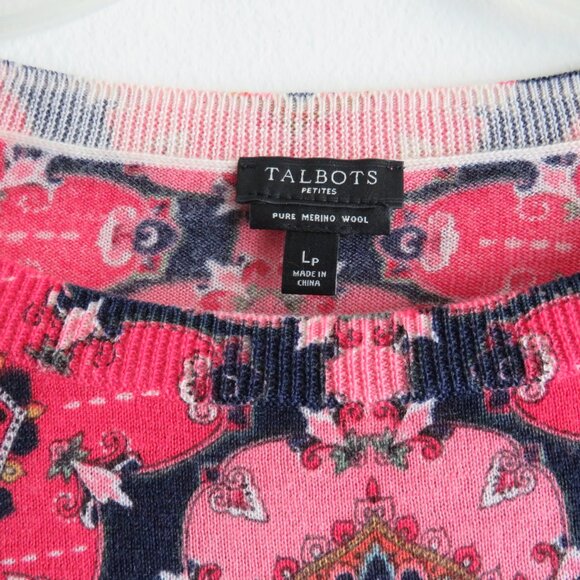 Talbots Petites ¾ Long Sleeves Pure Merino Wool Women’s Casual Knit Top Lp - Picture 4 of 8